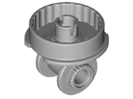 Technic Rotation Joint Disk with Pin and Double Rotation Joint Ball Half in Light Bluish Gray