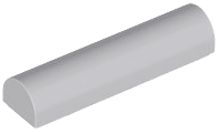 Brick Curved 1 x 4 x 2/3 Double, No Studs in Light Bluish Gray