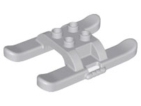 Duplo Helicopter Skids 4 x 6 in Light Bluish Gray