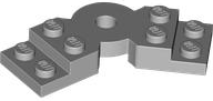 Plate Angled 2 x 2 with Step and Hole in Center in Light Bluish Gray