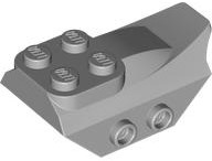 Brick Special 2 x 5 with Slope, Studs on Side in Light Bluish Gray