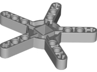 Technic Propeller 5 Blade 9 Stud Diameter with Square Hole in Light Bluish Gray