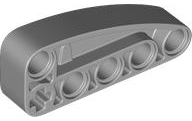 Technic Beam 2 x 5 L-Shape with Quarter Ellipse Thick in Light Bluish Gray