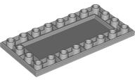 Tile Special 4 x 8 Inverted in Light Bluish Gray