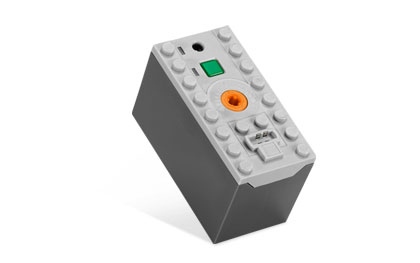 Battery Box, Power Functions, with Dark Bluish Gray Bottom [Rechargeable] in Light Bluish Gray