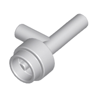 Weapon Gun / Torch (Space) [No Grooves] in Light Bluish Gray