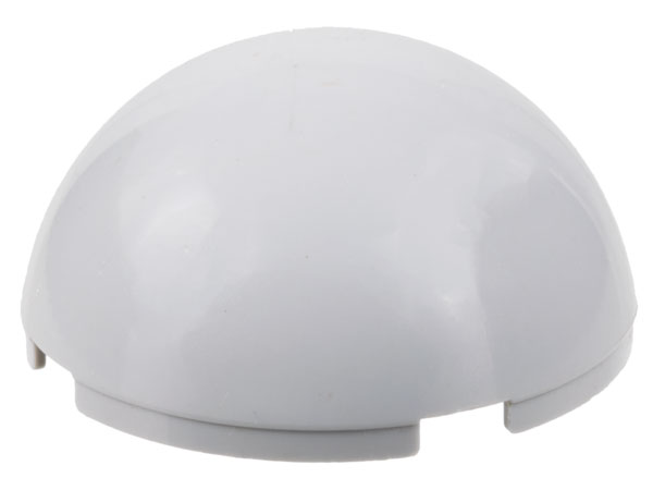Dome Hemisphere 4 x 4 in Light Bluish Gray