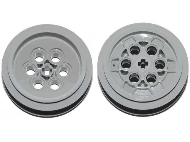 Wheel 43.2 x 18 with Flush Axle Stem in Light Bluish Gray