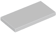 Tile 2 x 4 with Groove in Light Bluish Gray