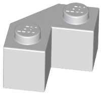 Brick Wedged 2 x 2 Facet in Light Bluish Gray