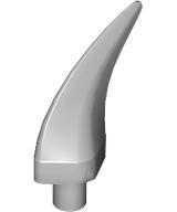 Animal Body Part, Barb / Claw / Tooth / Talon / Horn, Medium in Light Bluish Gray