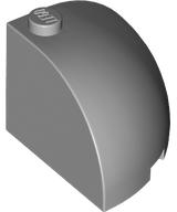 Brick Round Corner 3 x 3 x 2 Dome Top in Light Bluish Gray