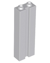 Brick Special 1 x 2 x 5 with Groove in Light Bluish Gray