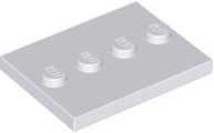 Plate Special 3 x 4 with 1 x 4 Center Studs [Plain] in Light Bluish Gray