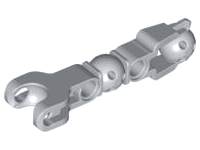 Large Figure Skeletal, Limb with Ball Joint, and Ball Socket and Two Holes in Light Bluish Gray