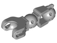 Large Figure Skeletal, Limb with 2 Ball Joints, and Ball Socket in Light Bluish Gray