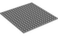 Plate 16 x 16 in Light Bluish Gray