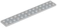Plate 2 x 14 in Light Bluish Gray