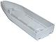 Boat Hull 8 x 28 x 3 in Light Bluish Gray