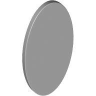 Shield Ovoid with Grip [Plain] in Light Bluish Gray