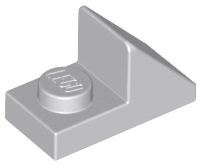 Brick Sloped 45° 2 x 1 with 2/3 Cutout [New Version] in Light Bluish Gray