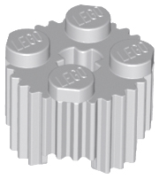 Brick Round 2 x 2 [Grill] in Light Bluish Gray