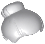 Hair Top Knot Bun [Plain] in Light Bluish Gray
