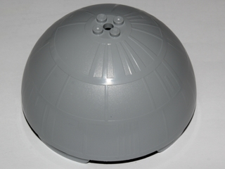 Dome Hemisphere 11 x 11 with 2 x 2 Studs on Top, Death Star Half in Light Bluish Gray