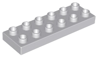 Duplo Plate 2 x 6 in Light Bluish Gray