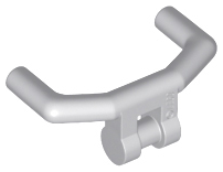 Handlebars with Angular Handles in Light Bluish Gray