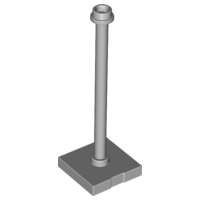 Tile Special 2 x 2 with Bar, Hollow Stud with Stop Ring (Flag Pole) in Light Bluish Gray