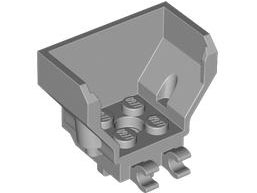 Cockpit 4 x 2 x 3 with Pin Hole, and 2 Clips in Light Bluish Gray