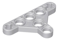 Technic Beam Triangle Thin [Type II] in Light Bluish Gray