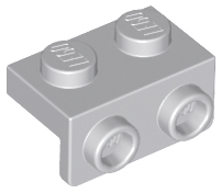 Bracket 1 x 2 - 1 x 2 in Light Bluish Gray