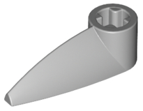Technic Tooth 1 x 3 with Axle Hole [Hollow Underside] in Light Bluish Gray