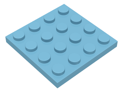 Plate 4 x 4 in Sky Blue