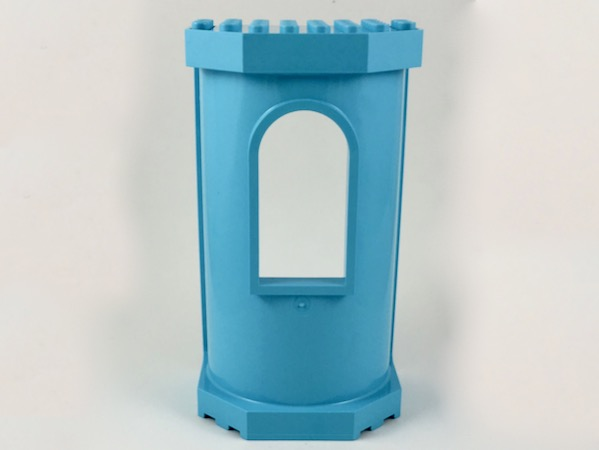 Belville Wall 6 x 8 x 12 - Tower with Window in Sky Blue