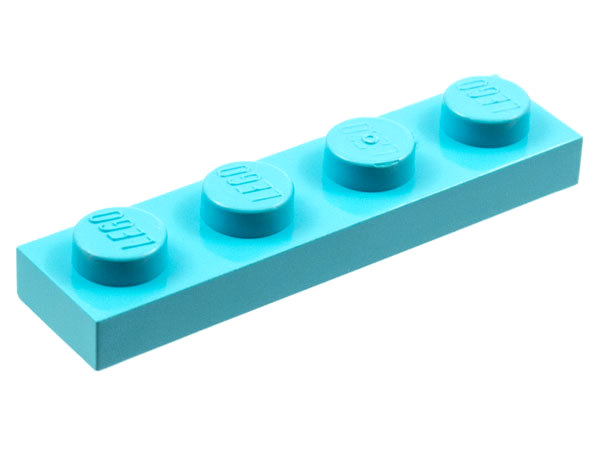 Plate 1 x 4 in Sky Blue