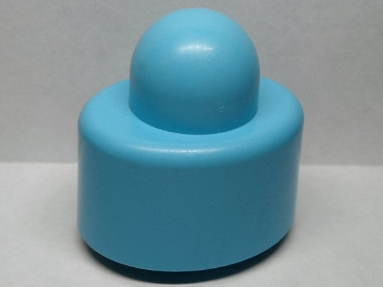 Primo Brick, Oval 1 x 1 in Sky Blue