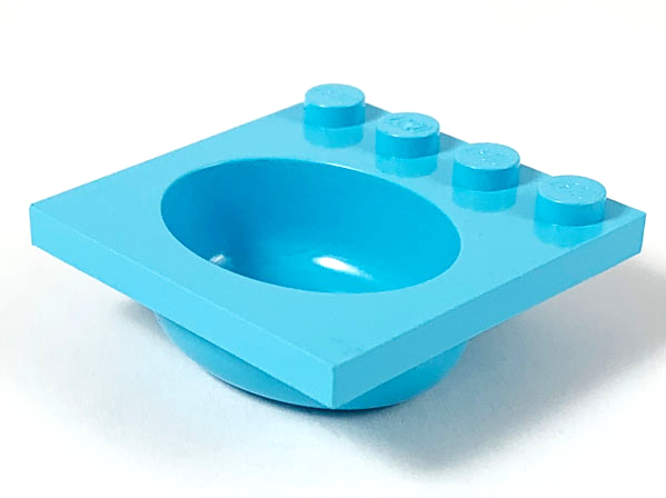Sink 4 x 4 with Elliptical Basin in Sky Blue