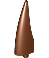 Animal Body Part, Barb / Claw / Tooth / Talon / Horn, Large in Reddish Brown