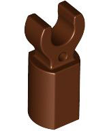 Bar Holder with Clip in Reddish Brown