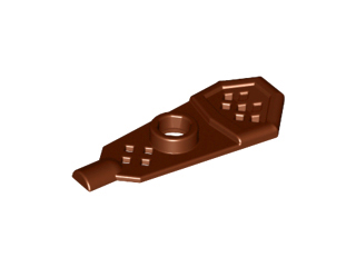 Minifig Footwear Snowshoe [Short Front End] in Reddish Brown