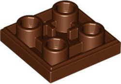 Tile Special 2 x 2 Inverted in Reddish Brown