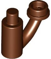 Plant, with Bar and Off-shoot with Stud in Reddish Brown