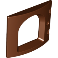 Duplo Door / Window, Castle in Reddish Brown