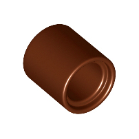 Technic Pin Connector Round 1L [Beam] in Reddish Brown