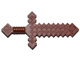 Weapon Sword Blocky in Reddish Brown
