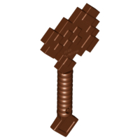 Weapon Axe Blocky in Reddish Brown