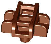 Equipment Scabbard for Two Swords in Reddish Brown